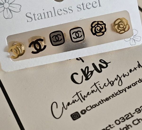 Set of three Chanel Earrings