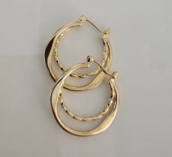 Two Tier Thin hoops