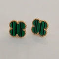 Clover earrings (Green)