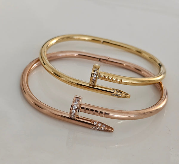 Cartier Nail Bangle with stones