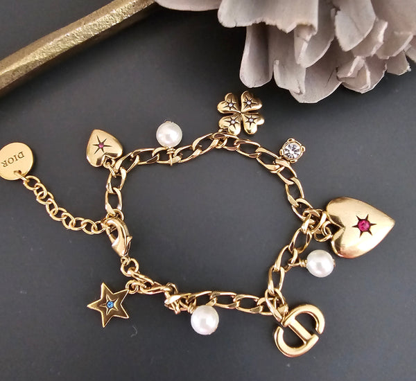 Dior heart/flower bracelet - Clauthentic By Wardah