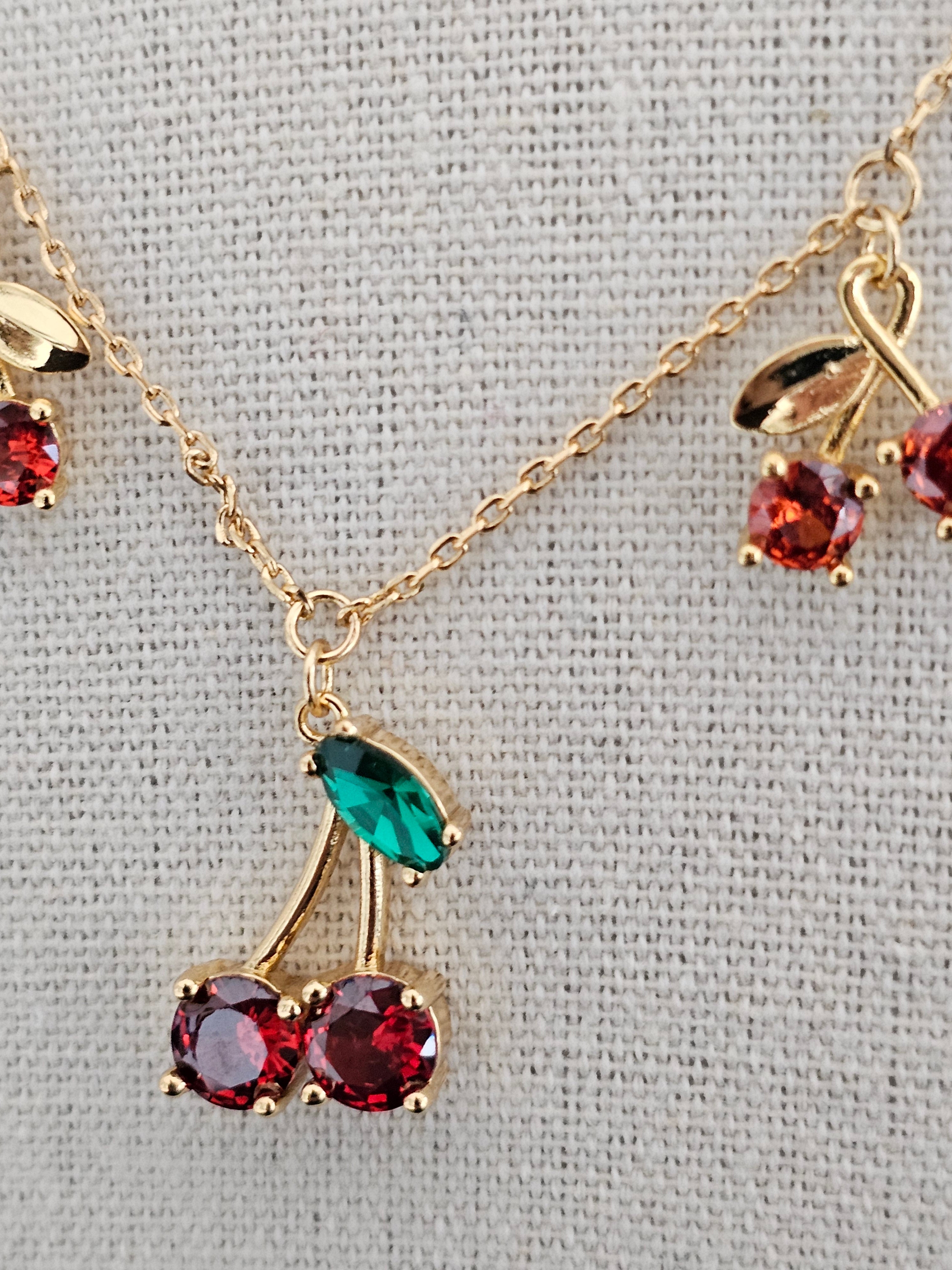 Katespade cherry necklace