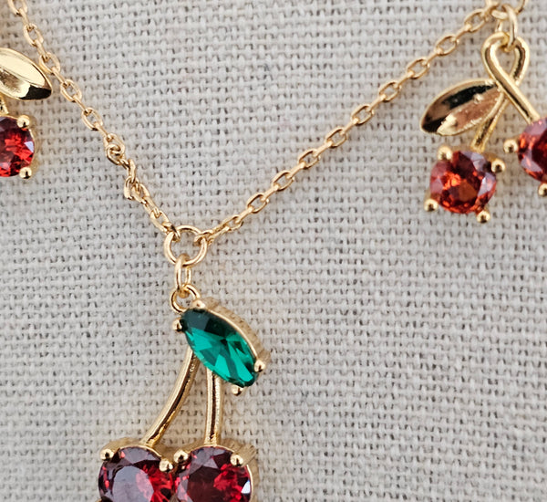 Katespade cherry necklace