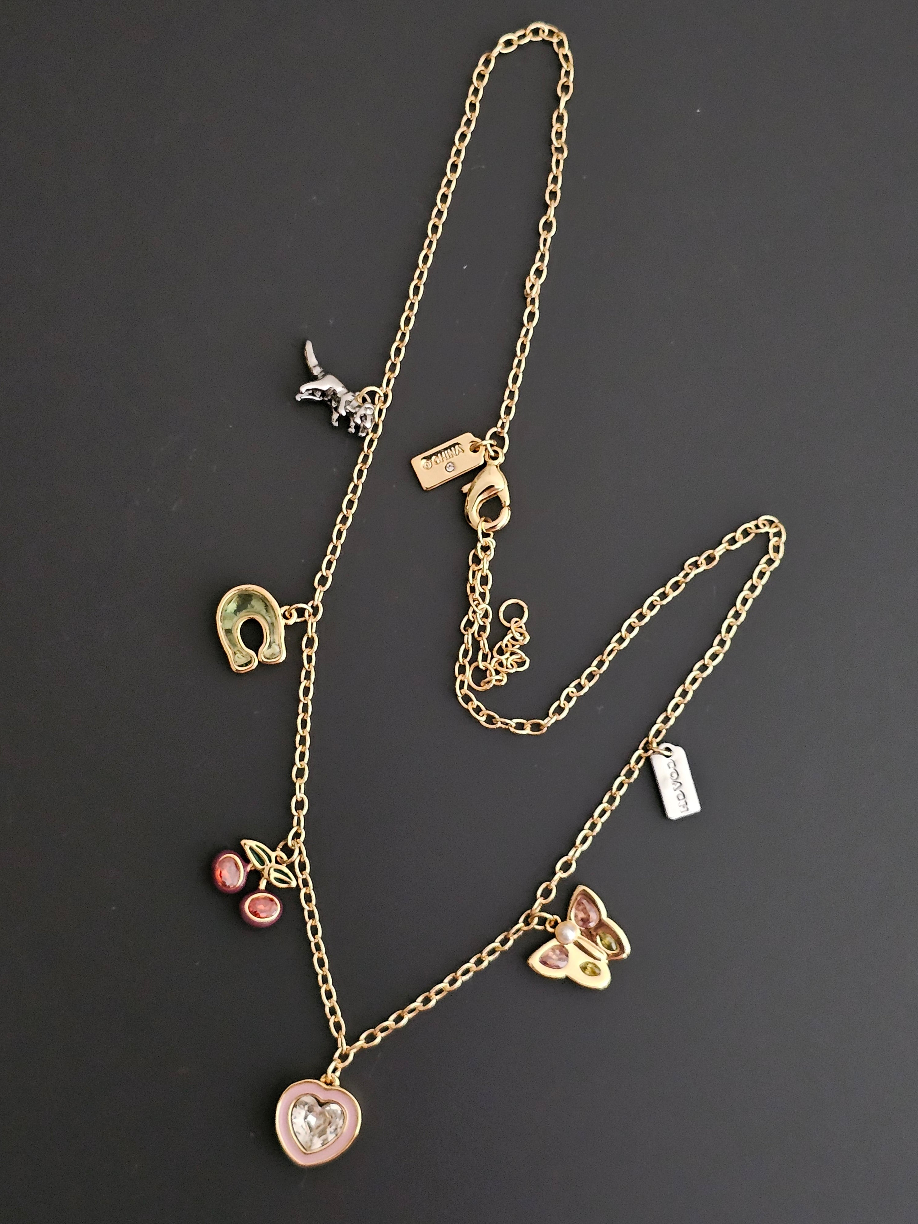 Coach dangling necklace
