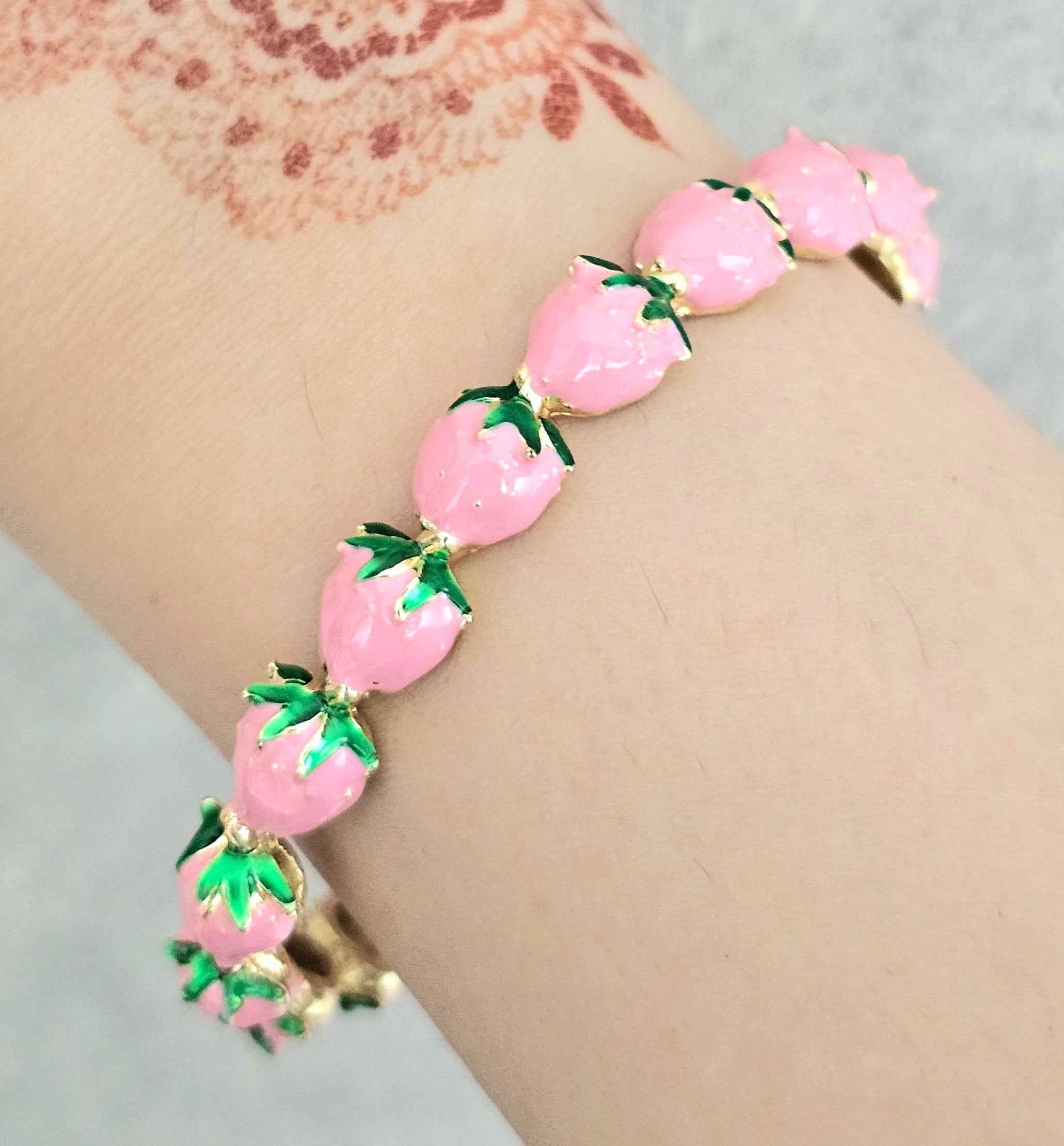 Strawberry pink bangle