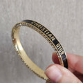 Christian dior black bangle