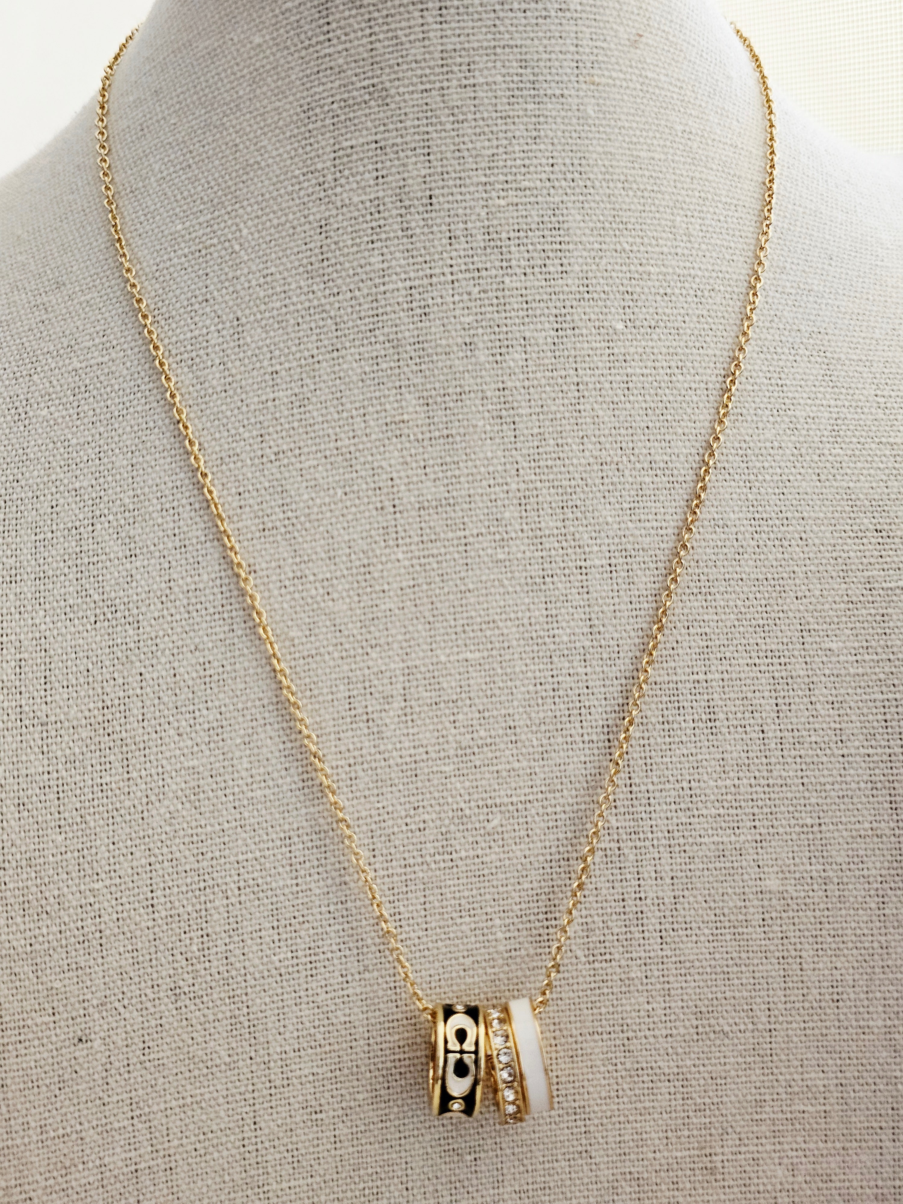 Coach ring necklace