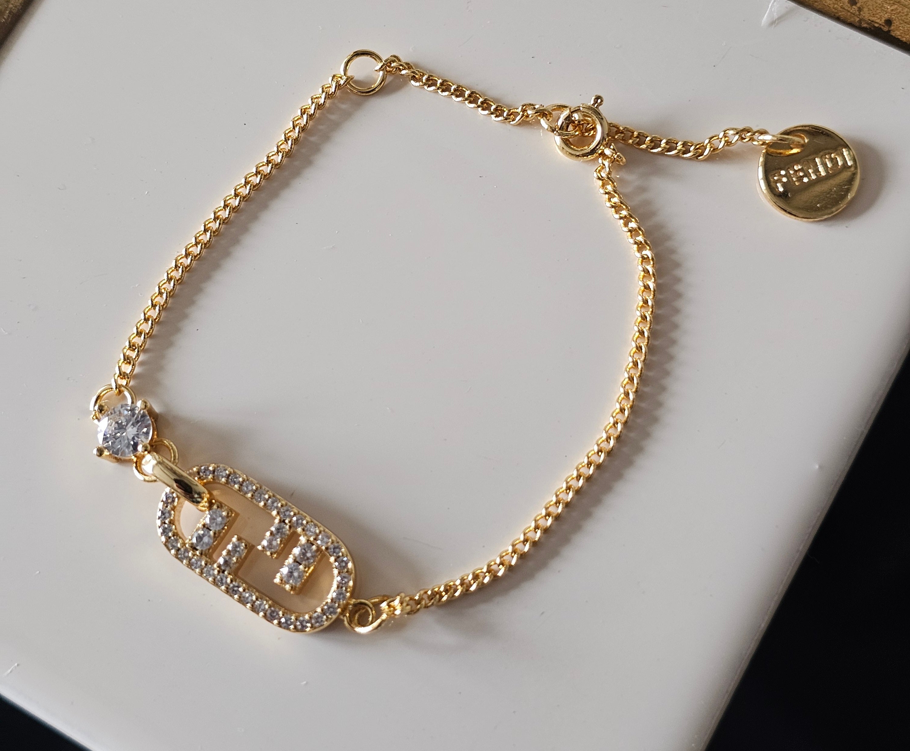 Fendi logo bracelet