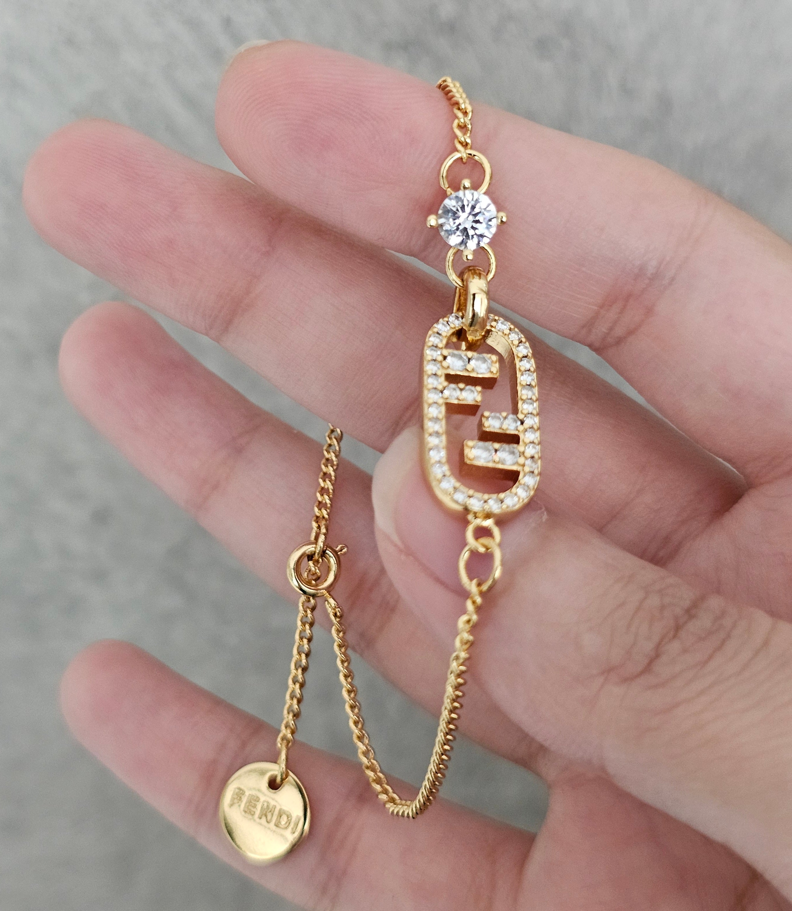 Fendi logo bracelet