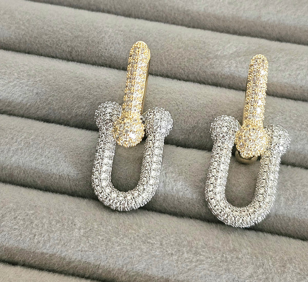 Tiffany inspired hoops