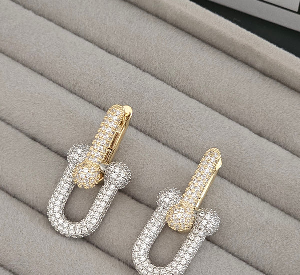 Tiffany inspired hoops