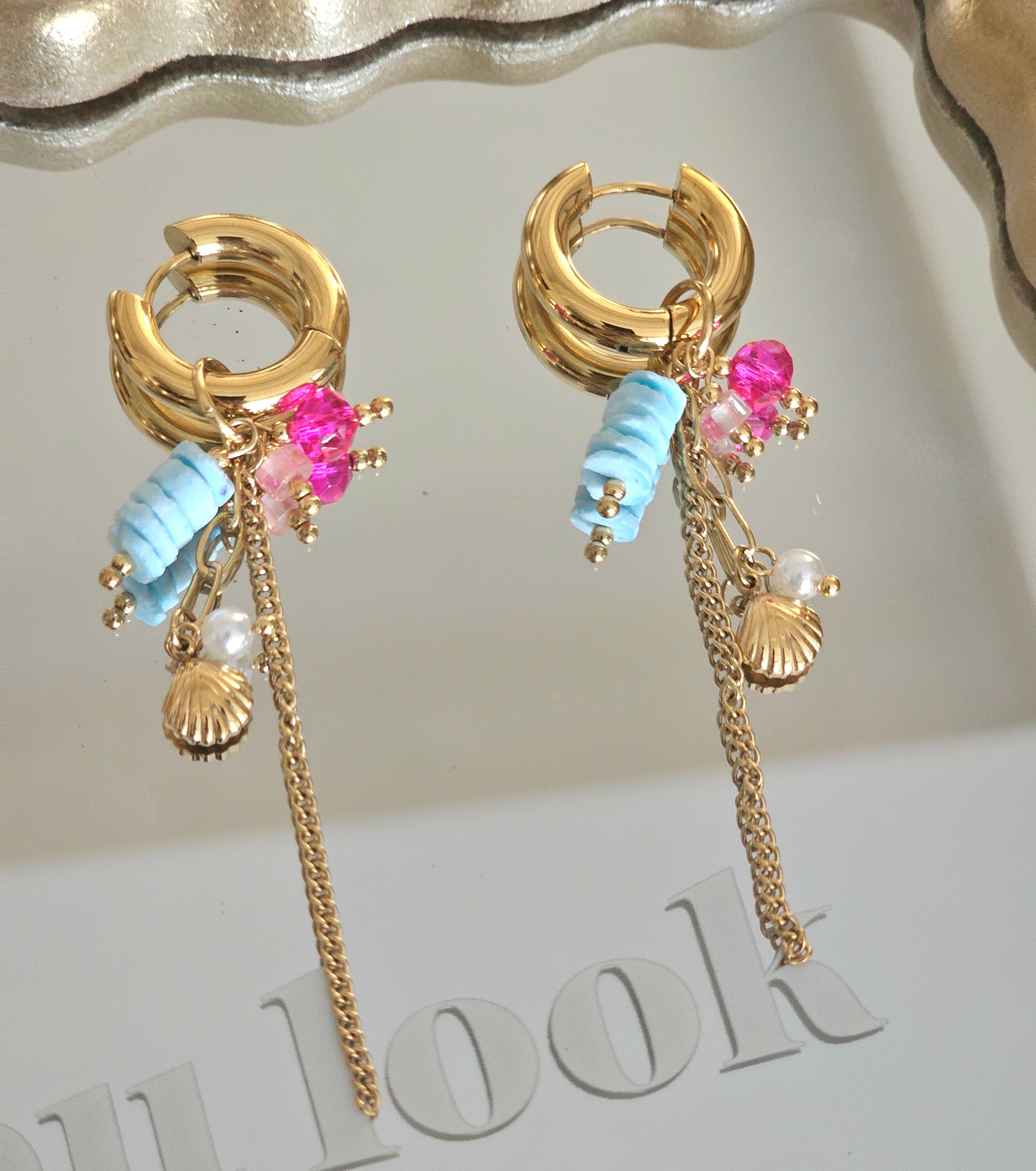 Pink candy hoops
