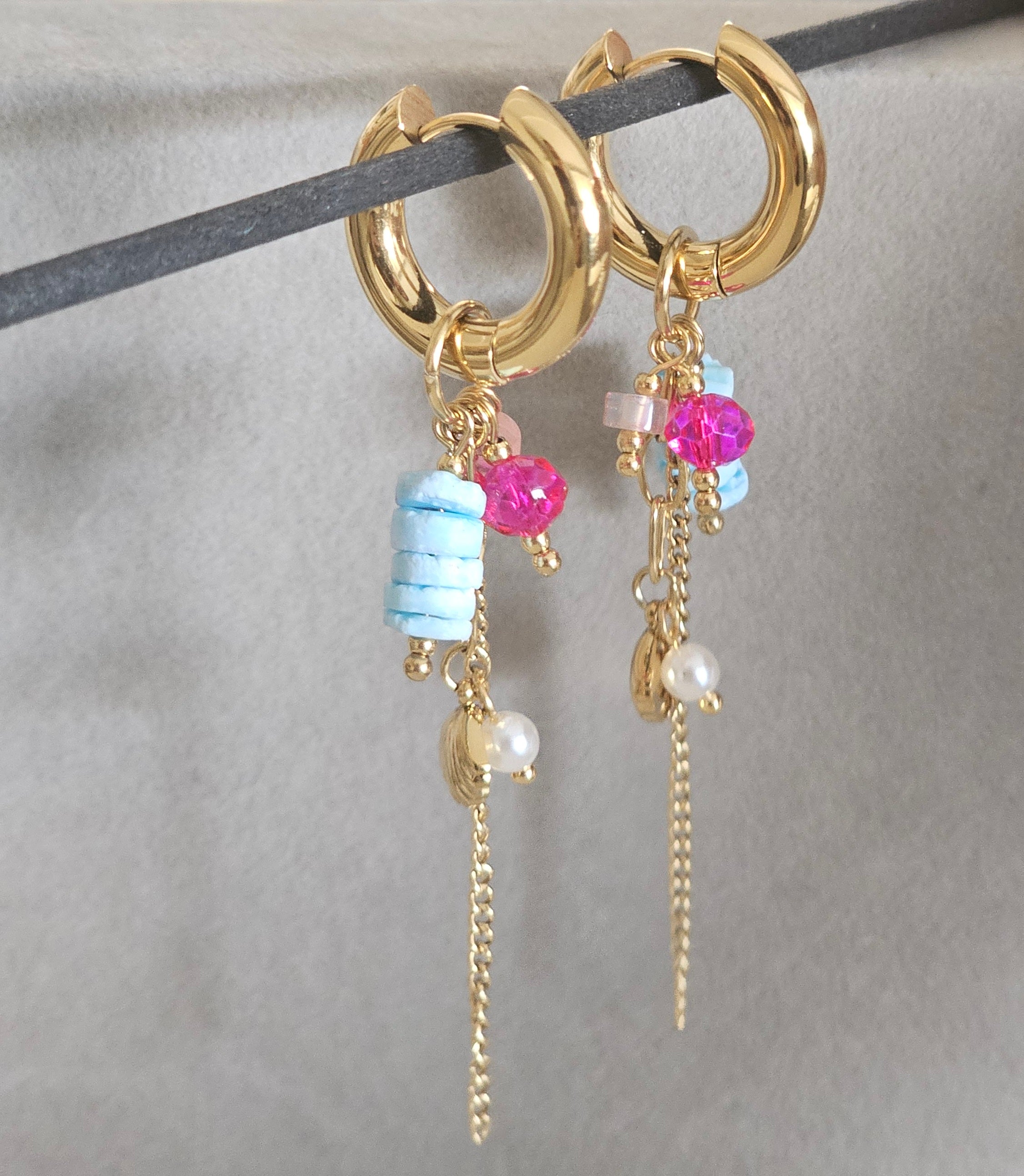 Pink candy hoops