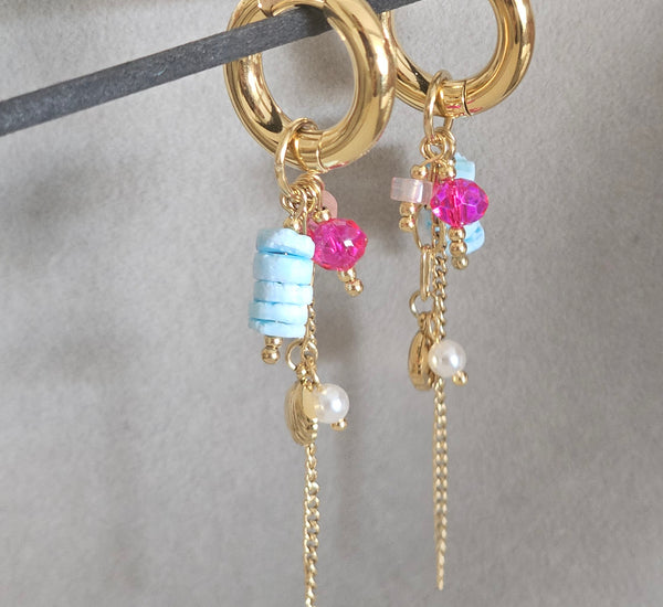 Pink candy hoops