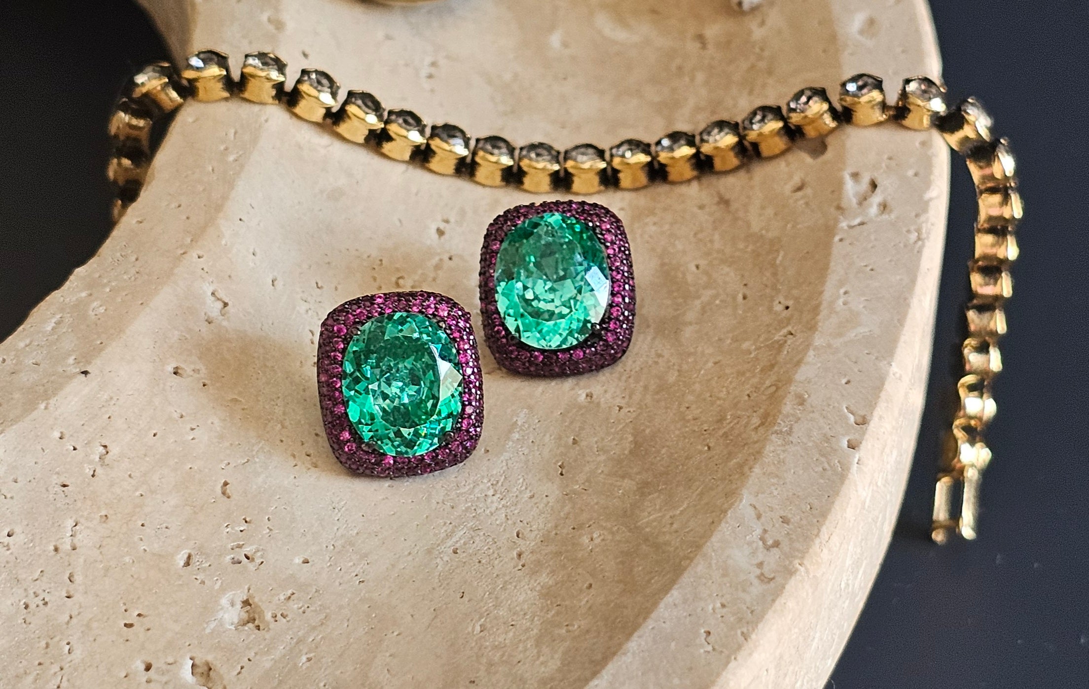 Sworaski inspired magenta tops