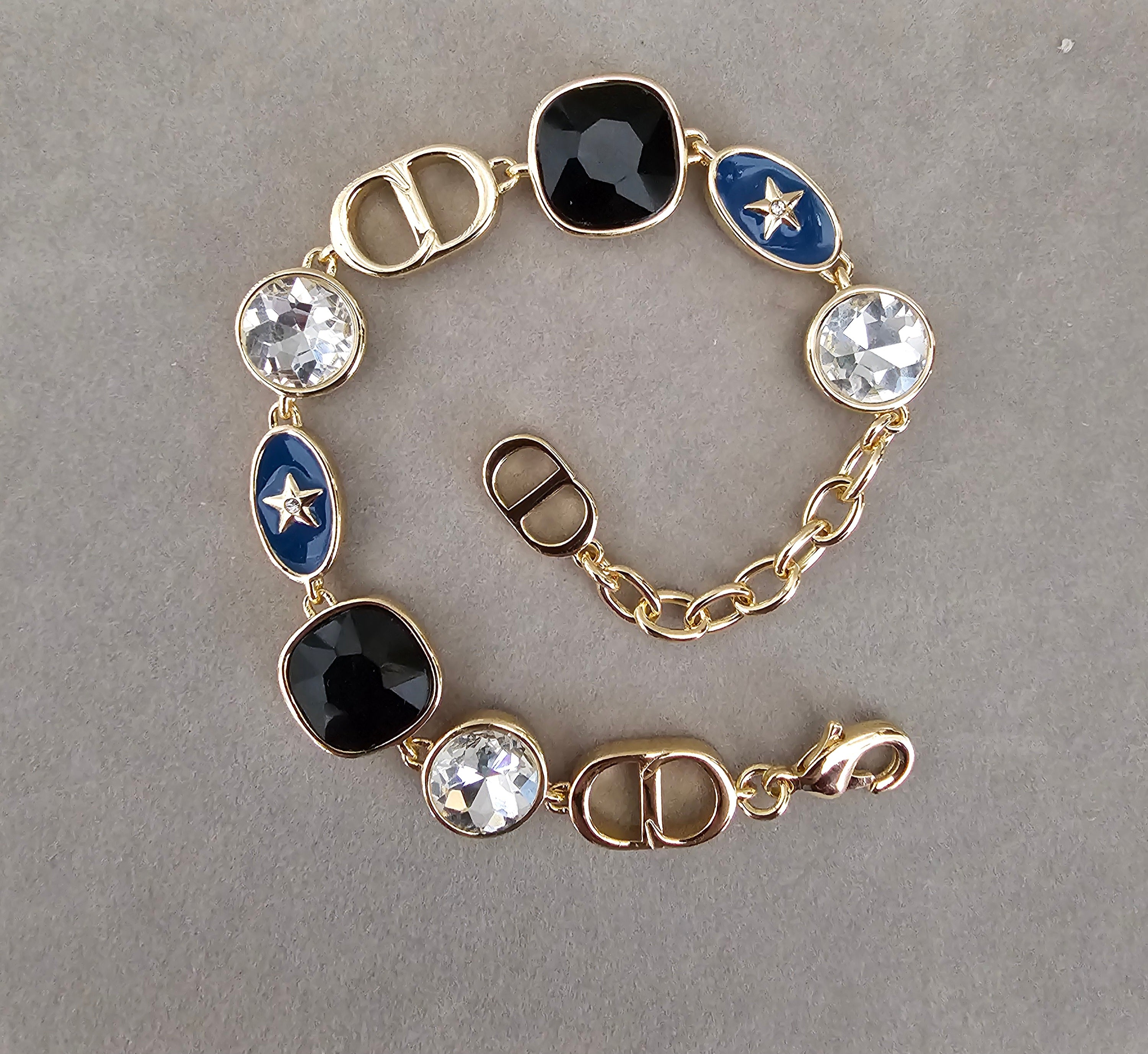 Dior chain/stone bracelet