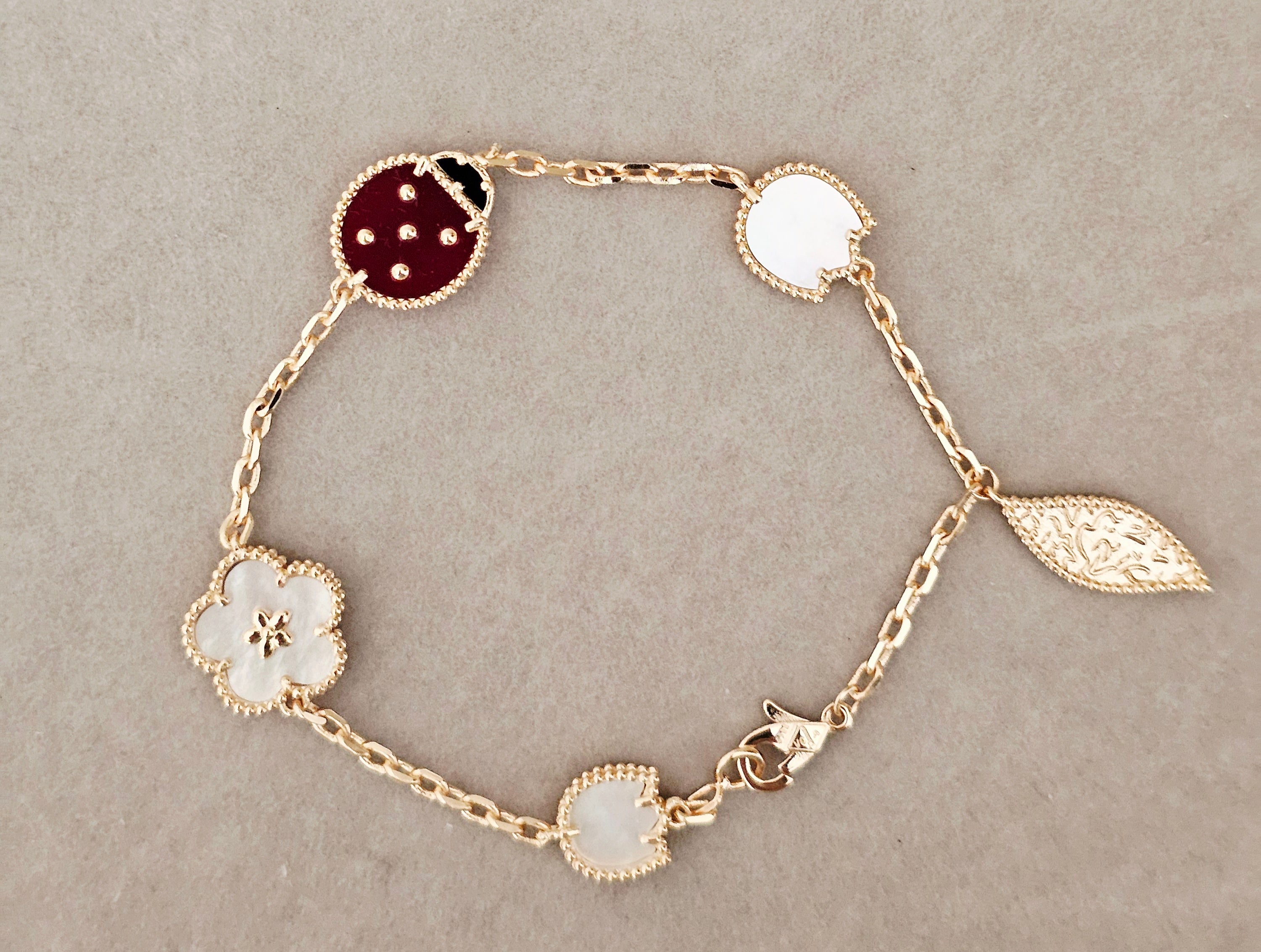 Vancleef ladybug bracelet