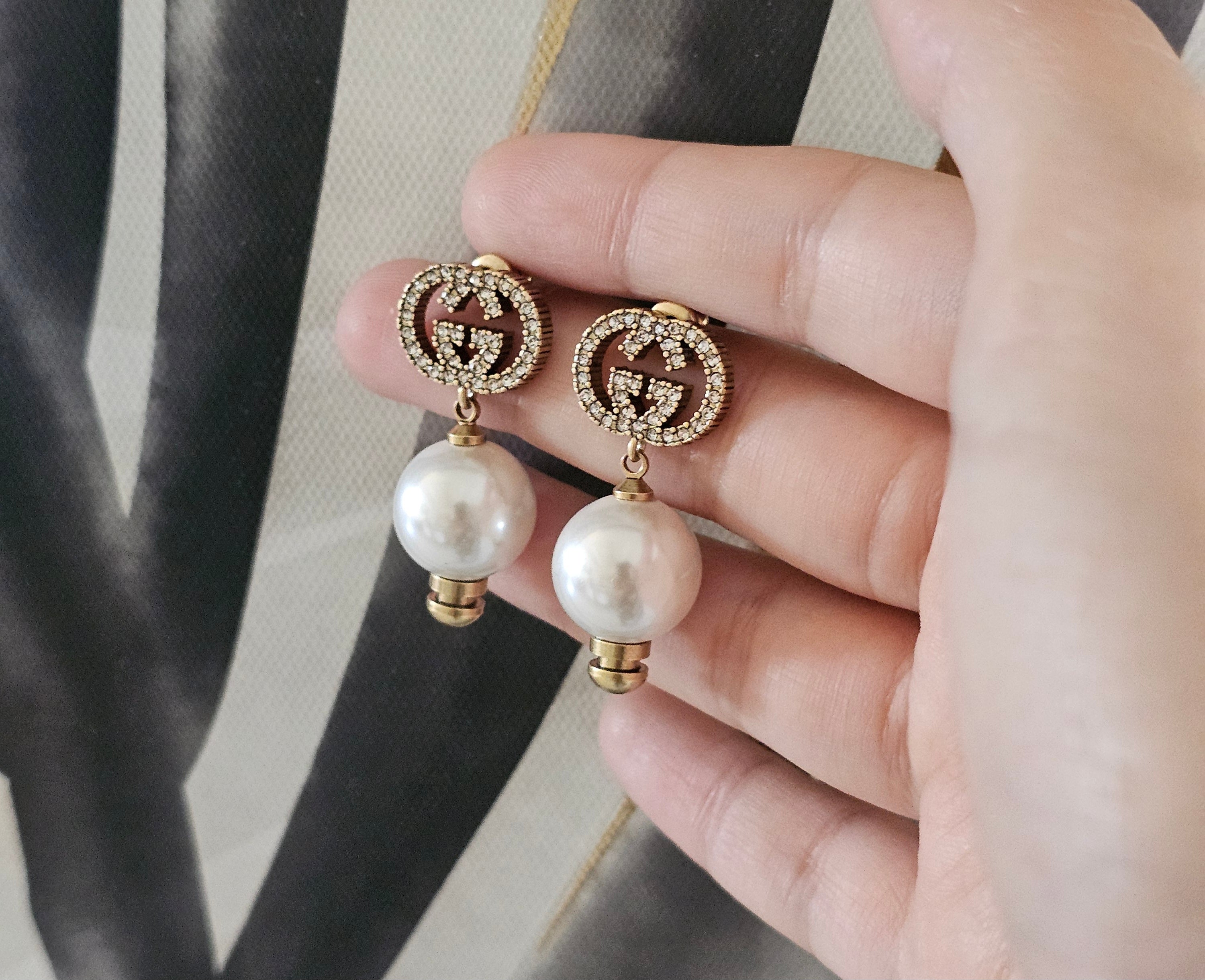 Gucci pearl earings