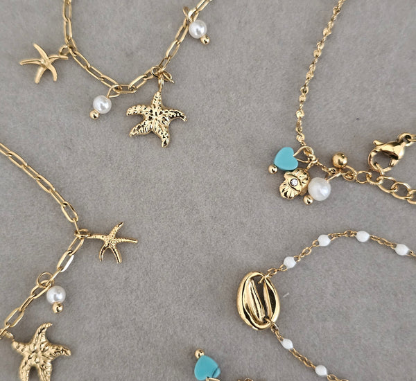 Gold bracelets