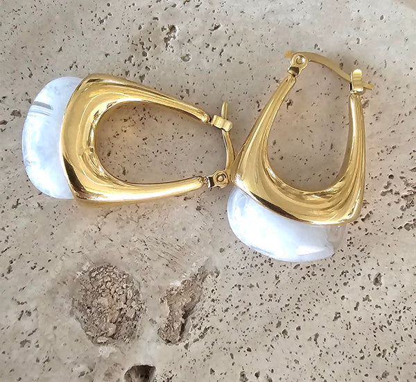 Grey/pearl earings - Clauthentic By Wardah