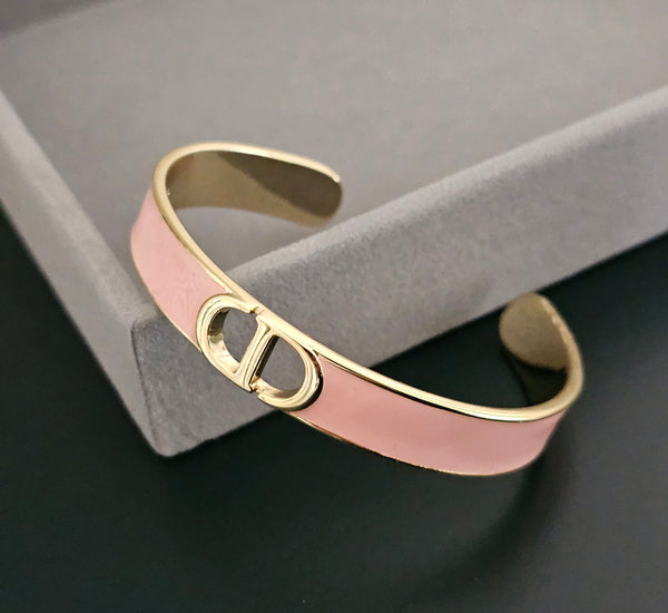 Dior pink cuff bangle