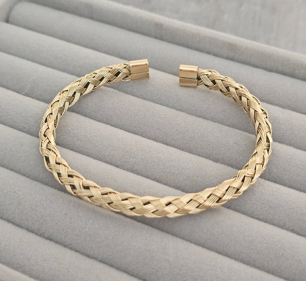 Braided cuff bangle