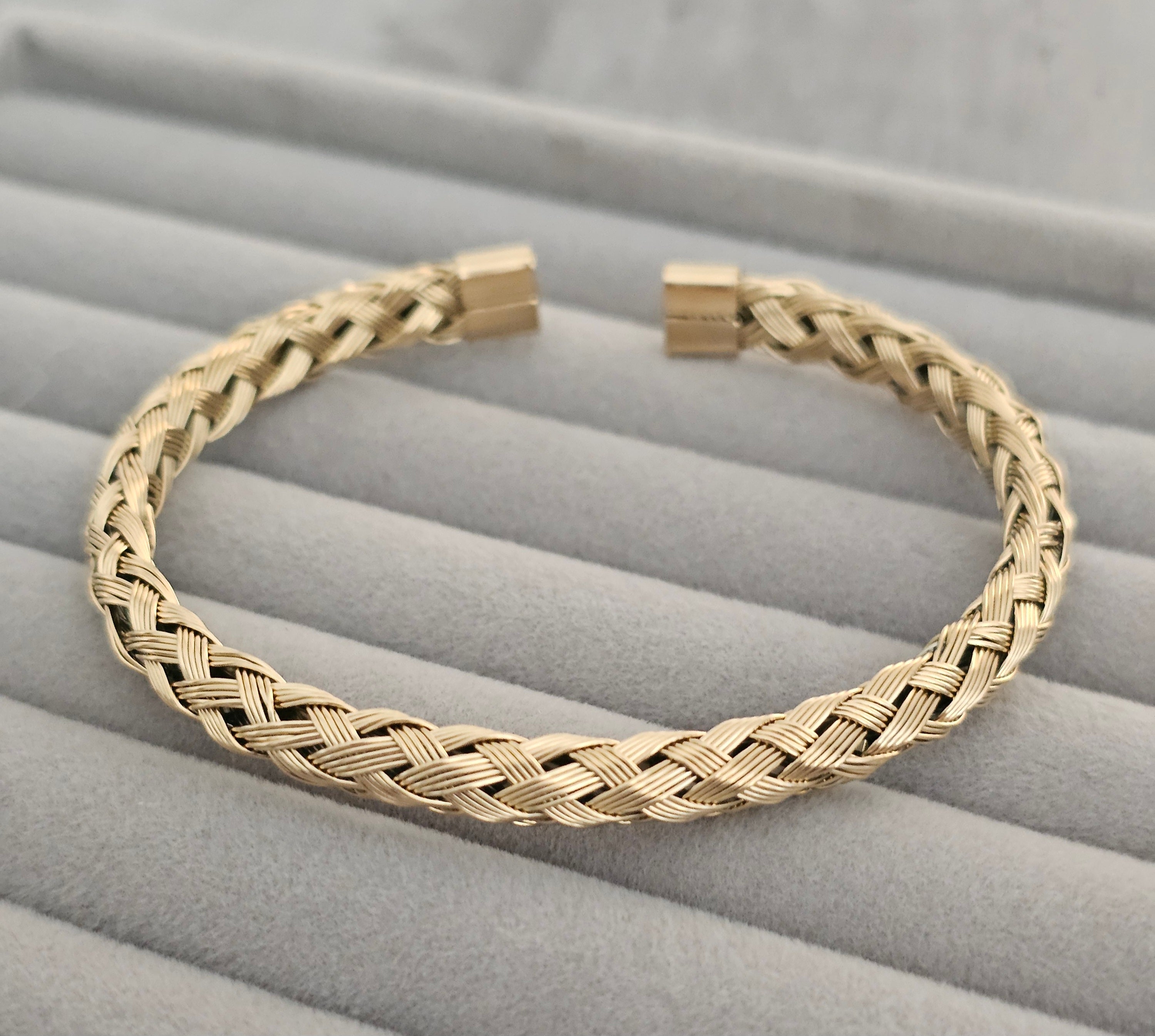 Braided cuff bangle