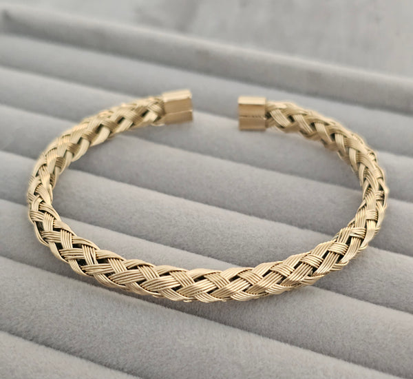 Braided cuff bangle