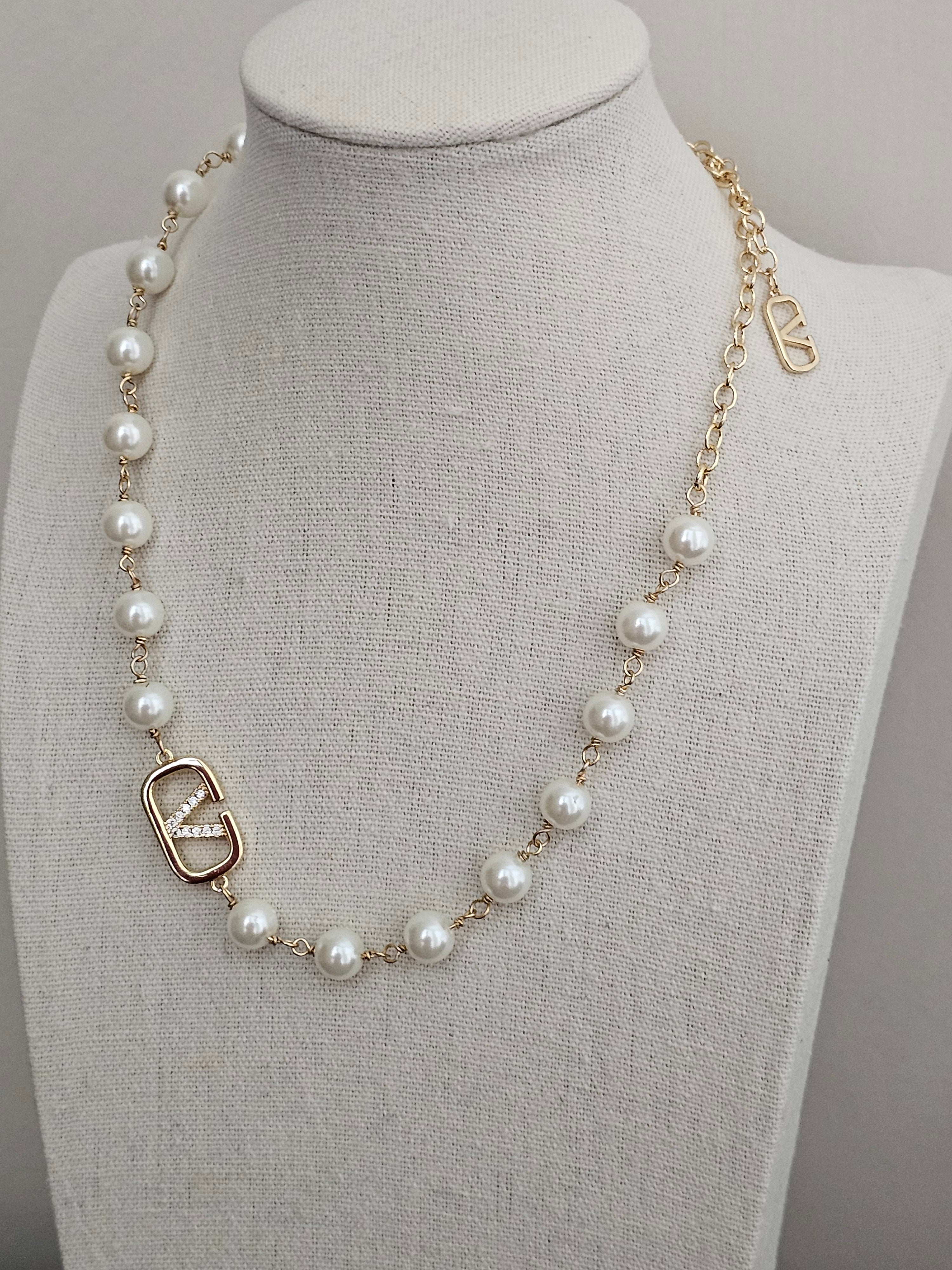 Valentino pearl necklace