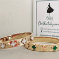 Clover inspired 6 clover bangle