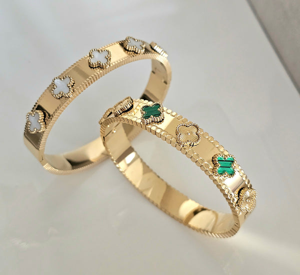 Clover inspired 6 clover bangle