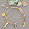 Candy pink multi thread bracelet