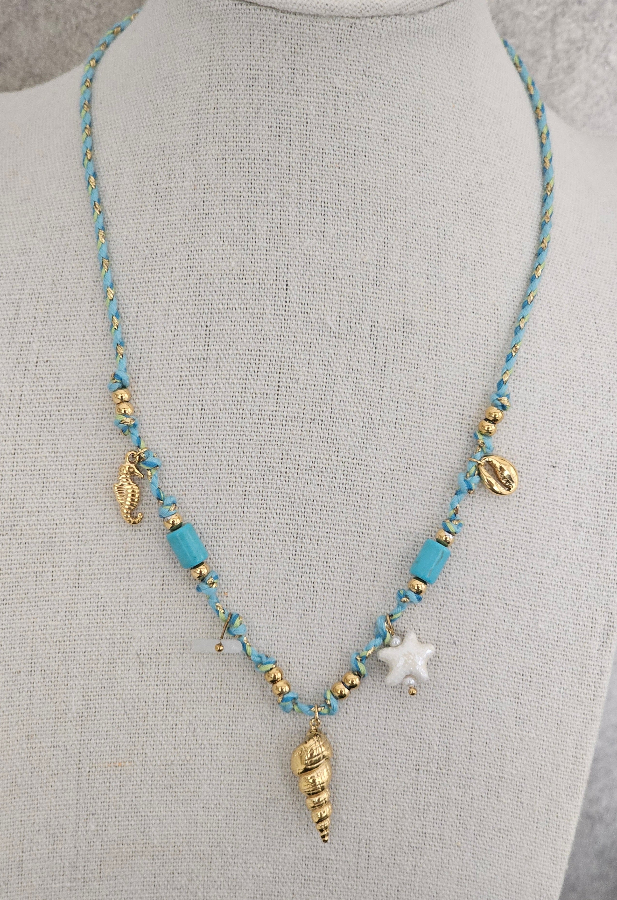 Aqua necklace