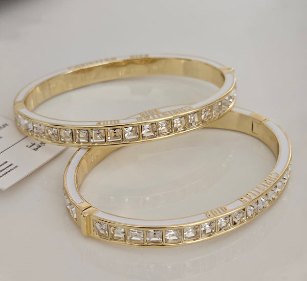 Christian dior white cubix bangle